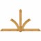 Ekena Millwork Redmond Rough Sawn Timber Gable Bracket, Western Red Cedar, 108"W x 58"H x 4"D x 6"F, 13/12 Pitch GBW108X58X0406RED00RWR - alternate 1